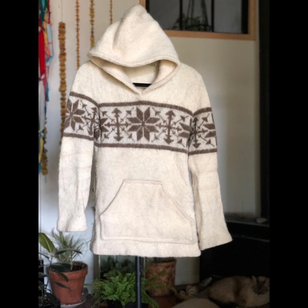 Hilda 100% Wool Hooded Sweater